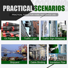 Load image into Gallery viewer, 100PCS Multi-Purpose Locking Cable Metal Zip Ties