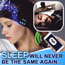 Load image into Gallery viewer, 2-in-1 Sleep Eye Mask and Headband with Bluetooth Music